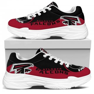 Women's Atlanta Falcons Edition Chunky Sneakers With Line 004